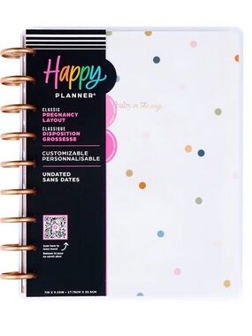 NWT-Happy Planner Undated Baby on the Way Pregnancy Planner & Large Sticker Book